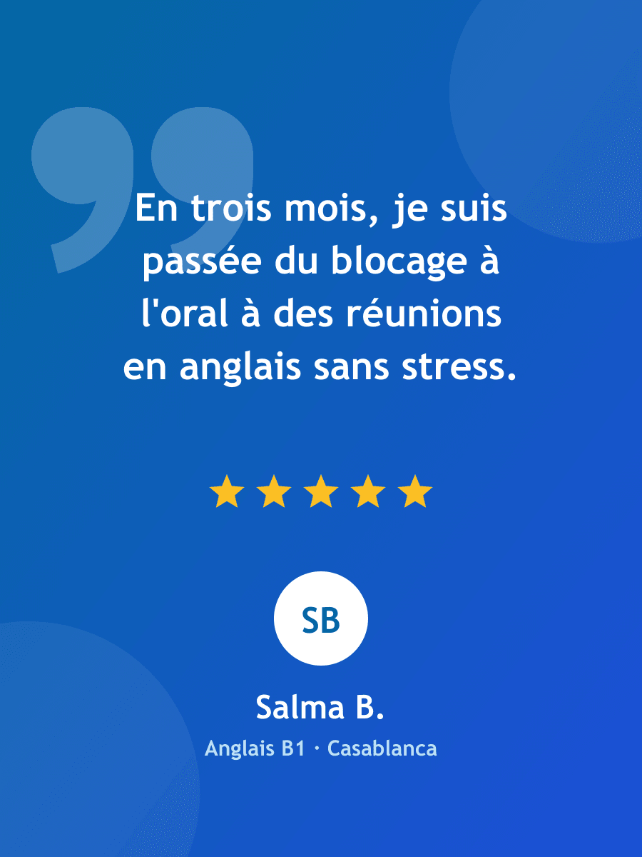 Salma B. - Anglais B1