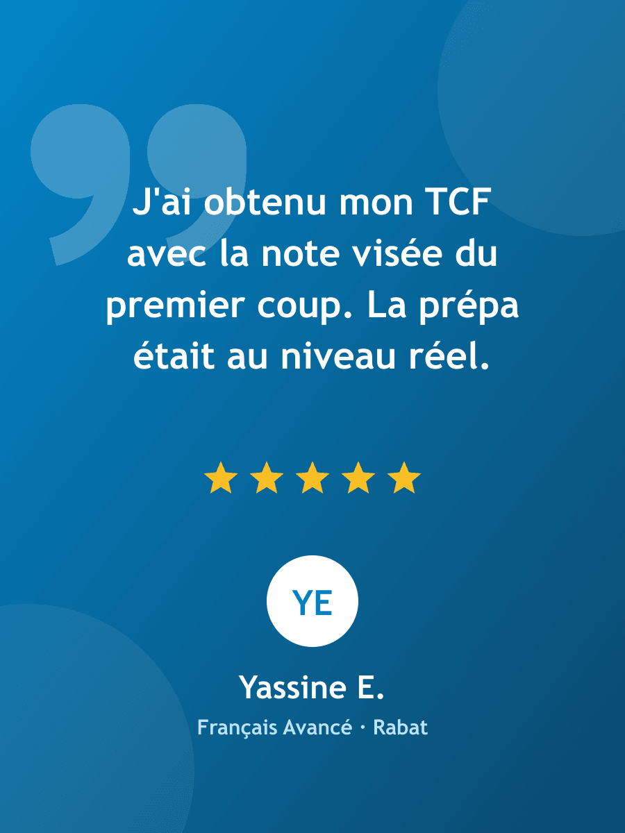 Yassine E. - Français Avancé