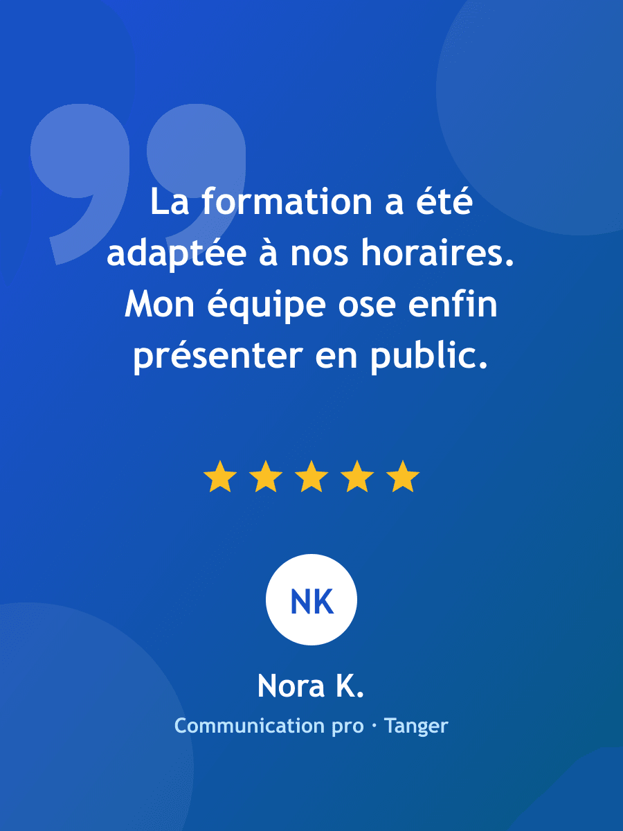 Nora K. - Communication professionnelle